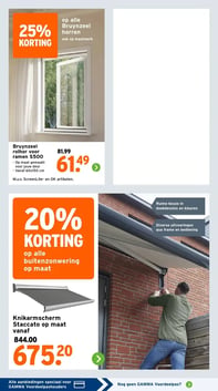 Knikarmscherm Staccato op maat vanaf aanbieding bij Gamma – geldig van 06.04.2026 t/m 12.04.2026