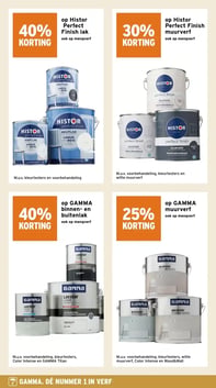 op Histor Perfect Finish lak ook op mengverf aanbieding bij Gamma – geldig van 09.02.2026 t/m 15.02.2026