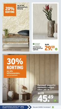 Decowall acoustic elements natuur eiken per m2 aanbieding bij Gamma – geldig van 09.02.2026 t/m 15.02.2026