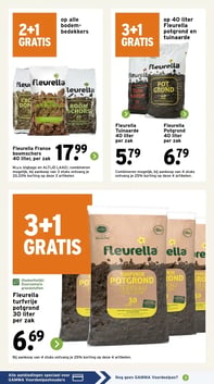 Fleurella Potgrond 40 liter per zak aanbieding bij Gamma – geldig van 09.03.2026 t/m 15.03.2026
