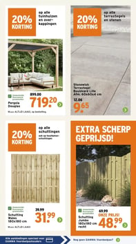Schutting Wales 180x180 cm aanbieding bij Gamma – geldig van 09.03.2026 t/m 15.03.2026
