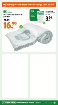 PIF DAK35 Isolatie per m² aanbieding bij Gamma – geldig van 13.04.2026 t/m 19.04.2026