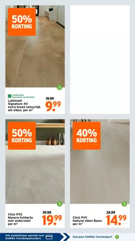 Click PVC Naturel eiken Basic per m² aanbieding bij Gamma – geldig van 13.04.2026 t/m 19.04.2026
