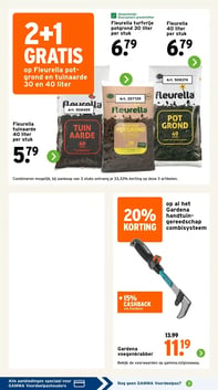 Fleurella tuinaarde 40 liter per stuk aanbieding bij Gamma – geldig van 13.04.2026 t/m 19.04.2026