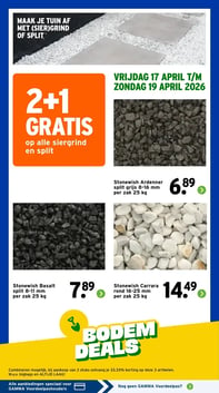 Stonewish Basalt split 8-11 mm per zak 25 kg aanbieding bij Gamma – geldig van 17.04.2026 t/m 19.04.2026