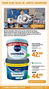 Flexa Powerdek 10 liter + 25% gratis aanbieding bij Gamma – geldig van 16.02.2026 t/m 29.03.2026