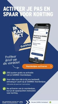 Voordeelpas activeren aanbieding bij Gamma – geldig van 16.02.2026 t/m 22.02.2026
