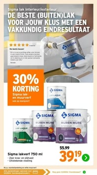 Sigma lakverf 750 ml aanbieding bij Gamma – geldig van 16.02.2026 t/m 29.03.2026