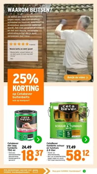 Cetabever één laag tuinbeits 750 ml aanbieding bij Gamma – geldig van 16.02.2026 t/m 29.03.2026