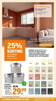 GAMMA muurverf 2.5 liter aanbieding bij Gamma – geldig van 16.02.2026 t/m 29.03.2026