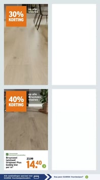 Bruynzeel laminaat Origineel Plus koddig klei per m² aanbieding bij Gamma – geldig van 16.02.2026 t/m 22.02.2026