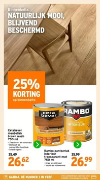 Rambo pantserlak interieur transparant mat 750 ml aanbieding bij Gamma – geldig van 16.02.2026 t/m 29.03.2026