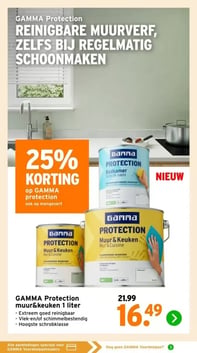 GAMMA Protection muur&keuken 1 liter aanbieding bij Gamma – geldig van 16.02.2026 t/m 29.03.2026