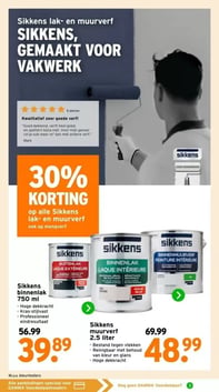 Sikkens muurverf 2.5 liter aanbieding bij Gamma – geldig van 16.02.2026 t/m 29.03.2026
