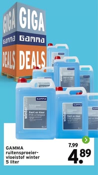 GAMMA ruitensproeier-vloeistof winter 5 liter aanbieding bij Gamma – geldig van 19.01.2026 t/m 25.01.2026