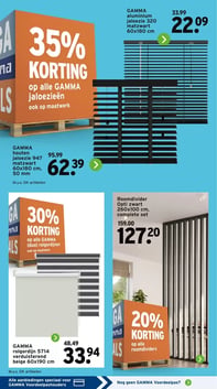 Roomdivider Opti zwart 260x100 cm, complete set aanbieding bij Gamma – geldig van 19.01.2026 t/m 25.01.2026