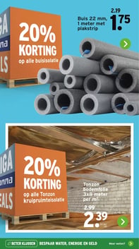 Tonzon bodemfolie 3x8 meter per m² aanbieding bij Gamma – geldig van 19.01.2026 t/m 25.01.2026