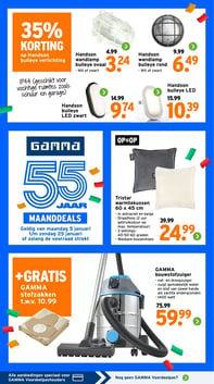 Tristar warmtekussen 60 x 45 cm aanbieding bij Gamma – geldig van 19.01.2026 t/m 25.01.2026