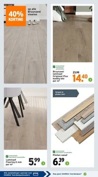 op alle Bruynzeel vloeren aanbieding bij Gamma – geldig van 26.01.2026 t/m 01.02.2026