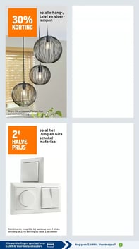 hang-, tafel en vloerlampen aanbieding bij Gamma – geldig van 26.01.2026 t/m 01.02.2026