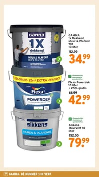 Sikkens Muurverf 10 liter aanbieding bij Gamma – geldig van 26.01.2026 t/m 01.02.2026