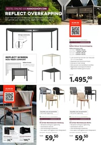 Reflect Deluxe Terrasoverkapping aanbieding bij Hanos – geldig van 09.02.2026 t/m 22.02.2026