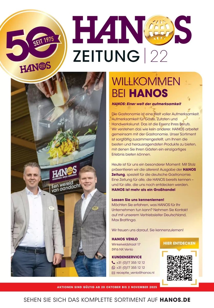 Hanos folder – pagina 1