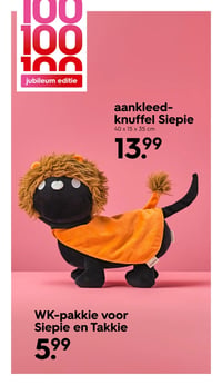 WK-pakkie voor Siepie en Takkie aanbieding bij Hema – geldig van 01.06.2026 t/m 07.06.2026