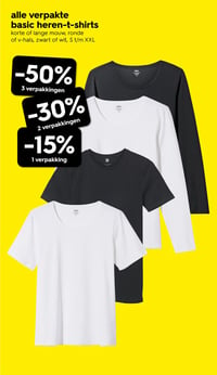 alle verpakte basic heren-t-shirts aanbieding bij Hema – geldig van 02.03.2026 t/m 08.03.2026