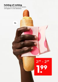 hotdog of notdog aanbieding bij Hema – geldig van 09.02.2026 t/m 15.02.2026
