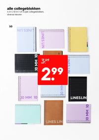 alle collegeblokken aanbieding bij Hema – geldig van 09.02.2026 t/m 15.02.2026