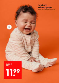 newborn velours pakje aanbieding bij Hema – geldig van 09.02.2026 t/m 15.02.2026