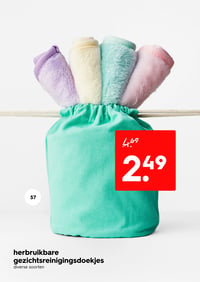 herbruikbare gezichtsreinigingsdoekjes aanbieding bij Hema – geldig van 09.02.2026 t/m 15.02.2026