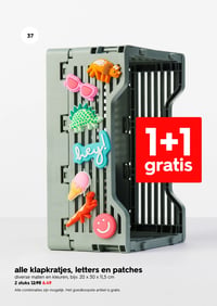 alle klapkratjes, letters en patches aanbieding bij Hema – geldig van 09.02.2026 t/m 15.02.2026