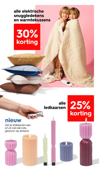 alle elektrische snuggeldekens en warmtekussens aanbieding bij Hema – geldig van 12.01.2026 t/m 18.01.2026