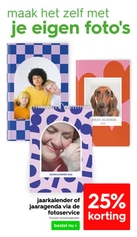 jaarkalender of jaaragenda via de fotoservice aanbieding bij Hema – geldig van 12.01.2026 t/m 18.01.2026