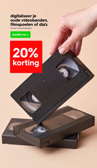 digitaliseer je oude videobanden, filmspoelen of dia's aanbieding bij Hema – geldig van 12.01.2026 t/m 18.01.2026
