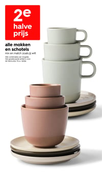 alle mokken en schotels aanbieding bij Hema – geldig van 16.03.2026 t/m 22.03.2026