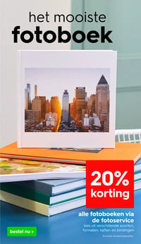alle fotoboeken via de fotoservice aanbieding bij Hema – geldig van 16.03.2026 t/m 22.03.2026