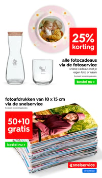 fotoafdrukken van 10 x 15 cm via de snelservice aanbieding bij Hema – geldig van 16.03.2026 t/m 22.03.2026