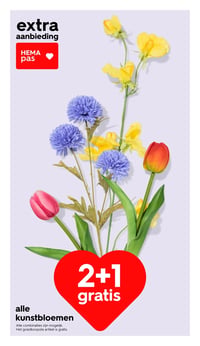 alle kunstbloemen aanbieding bij Hema – geldig van 16.03.2026 t/m 22.03.2026