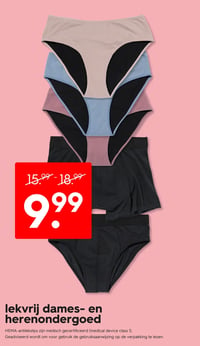 lekvrij dames- en herenondergoed aanbieding bij Hema – geldig van 20.04.2026 t/m 26.04.2026