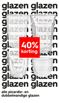 alle picardie- en dubbelwandige glazen aanbieding bij Hema – geldig van 20.04.2026 t/m 26.04.2026