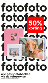 alle basis fotoboeken via de fotoservice aanbieding bij Hema – geldig van 20.04.2026 t/m 26.04.2026