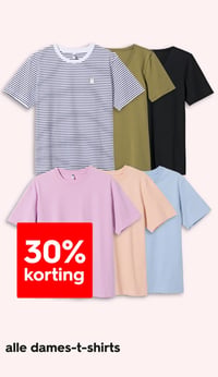alle dames-t-shirts aanbieding bij Hema – geldig van 20.04.2026 t/m 26.04.2026