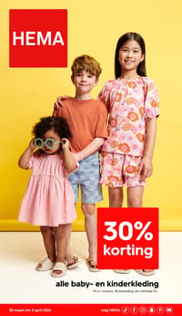 alle baby- en kinderkleding aanbieding bij Hema – geldig van 30.03.2026 t/m 05.04.2026