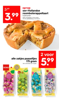 alle zakjes paaseitjes 175 gram aanbieding bij Hema – geldig van 30.03.2026 t/m 05.04.2026