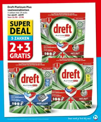 Dreft Platinum Plus vaatwastabletten aanbieding bij Hoogvliet – geldig van 02.01.2026 t/m 06.01.2026