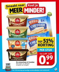 Eru smeerkaas of cheddar aanbieding bij Hoogvliet – geldig van 04.02.2026 t/m 10.02.2026