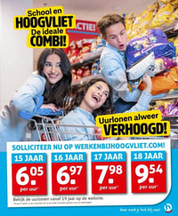 17 JAAR 7.98 per uur aanbieding bij Hoogvliet – geldig van 04.02.2026 t/m 10.02.2026